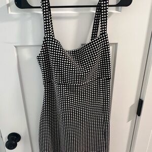 Free People Black and White Mini Dress